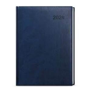 Denní diář 2024 David Vivella A5 modrý - autor neuvedený