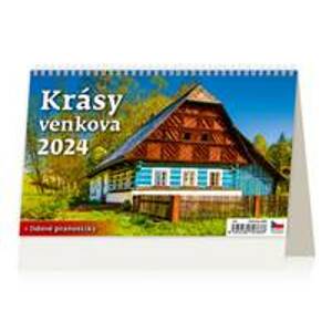 Krásy venkova - stolní kalendář 2024 - autor neuvedený