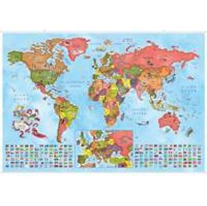 Ilustrovaná mapa států světa pro malé cestovatele - autor neuvedený