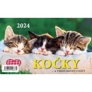 Kočky 2024 - stolní kalendář - autor neuvedený