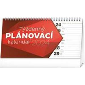 Plánovací kalendár riadkový 2024 - stolový kalendár - autor neuvedený