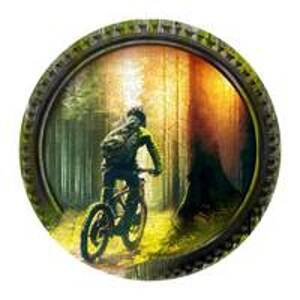 Dřevěné puzzle Biker v lese 250 dílků EKO - autor neuvedený