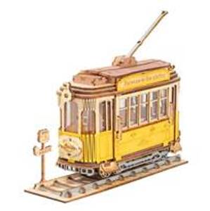 3D dřevěné puzzle Historická tramvaj - autor neuvedený