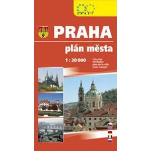 Praha plán města - autor neuvedený