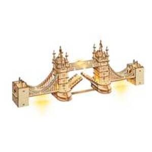 3D dřevěné puzzle svítící Tower Bridge - autor neuvedený