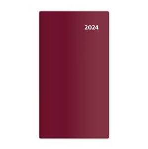 Dvojtýždňový diár 2024 Torino bordový - autor neuvedený