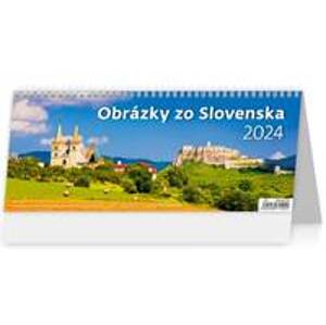 Obrázky zo Slovenska 2024 - stolový týždenný kalendár - autor neuvedený