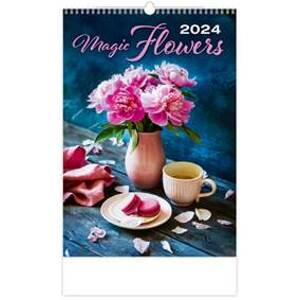 Nástenný kalendár Magic flowers 2024 - autor neuvedený