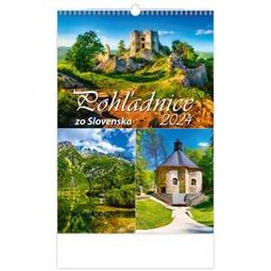 Nástenný kalendár Pohľadnice zo Slovenska 2024 - autor neuvedený