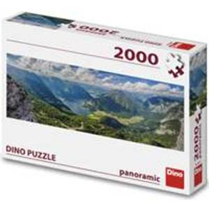 Puzzle 2000 Pohled na Alpy panoramic - autor neuvedený
