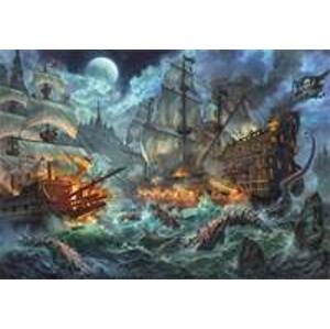 Puzzle Bitva pirátů 1000 dílků - autor neuvedený