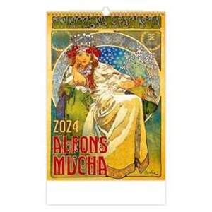 Alfons Mucha - nástěnný kalendář 2024 - autor neuvedený