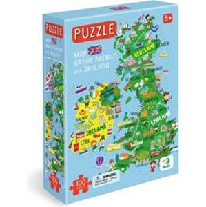 Puzzle Mapa Velké Británie a Severního Irska - autor neuvedený