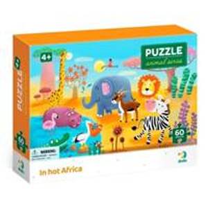 Puzzle Zvířata Vedro v Africe 60 dílků - autor neuvedený