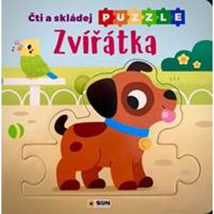 Zvířátka Čti a skládej puzzle - autor neuvedený